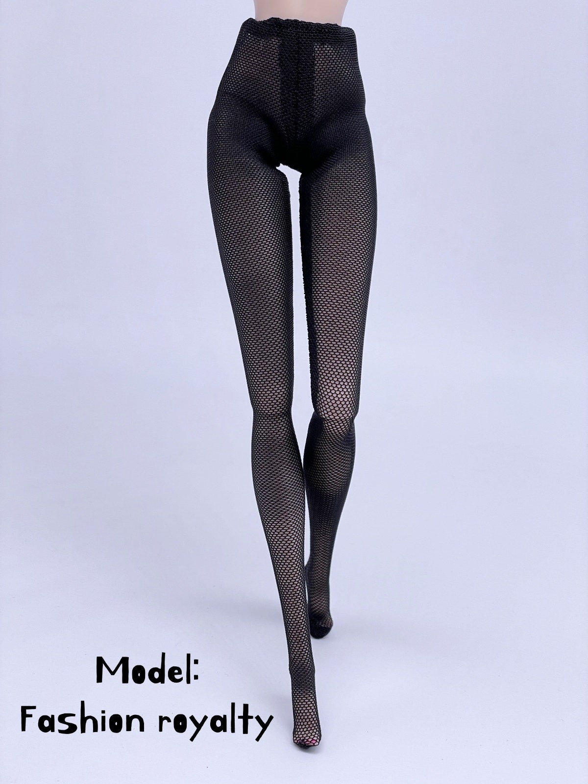 C021 Fishnet Doll Pantyhose Tights for 12 Fashion Dolls Poppy