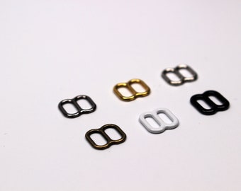 B034 8×9mm Gold/Silver/Bronze 8 shape Mini Buckles Sewing Craft Doll Clothes Making Sewing Supply