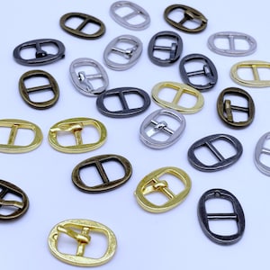 B191 Metal Oval Shape 17×12mm Mini Metal Buckles Doll Sewing Supplies Doll Clothes Craft