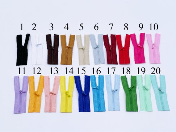 W023 Extra Small Zipper Puller 6CM Zipper Mini Tiny Super Small Zipper – i  Sew For Doll