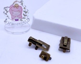 B213 Metal 10×22mm Purse Lock Piece Set Doll Sewing Doll Craft Supply Doll Purse Making