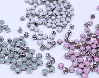 B099 Silver Color Base Pearl Button Tiny Buttons Doll Sewing Craft Supplies For 12" Fashion Doll Blythe BJD Clothes Dress Making