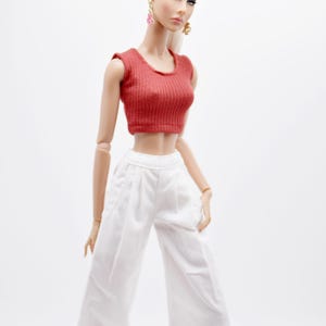 C069 Thin Multi Color Rib Knit Handmade Doll Tank Top/t-shirt for 12 ...