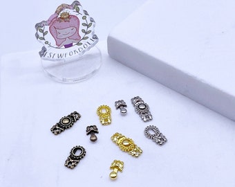 B214 Bronze/Gold/Silver 15mm Decorative Hook Buckle  Mini Buckles Sewing Craft Doll Clothes Making Sewing Supply