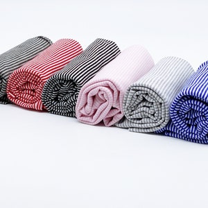 F002 1mm Tiny Stripes 45×40cm Stretchy Fabric Doll Sewing Craft Doll Clothes Making Sewing Supply For 12" Fashion Doll Blythe BJD