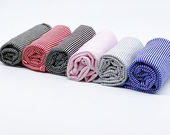 F002 1mm Tiny Stripes 45×40cm Stretchy Fabric Doll Sewing Craft Doll Clothes Making Sewing Supply For 12" Fashion Doll Blythe BJD