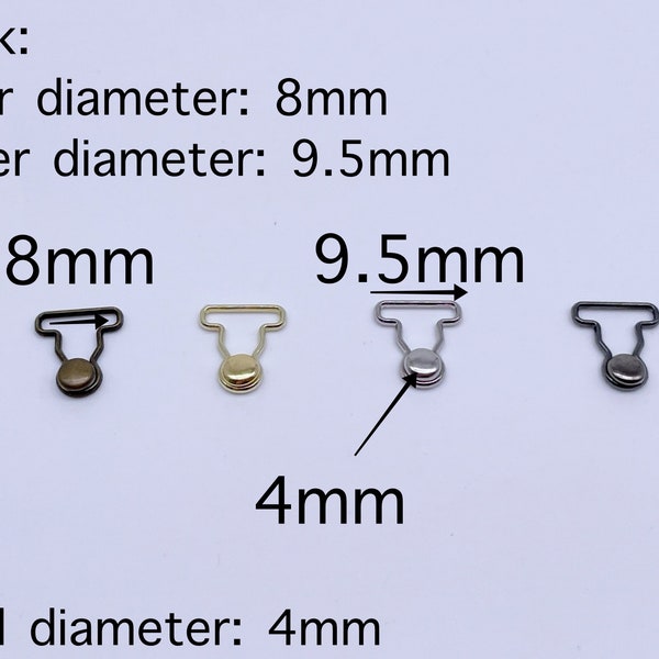 B187 Bronze/Silver/Gold/Dark Gun Color Mini Overall Buckles Sewing Craft Doll Clothes Making Sewing Supply