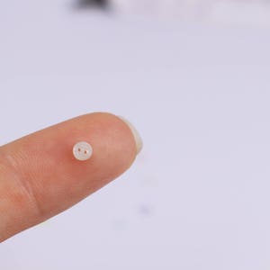 B050 Super Tiny 3mm Buttons Micro Mini Buttons Tiny Buttons Doll Buttons Doll Sewing Craft Supplies