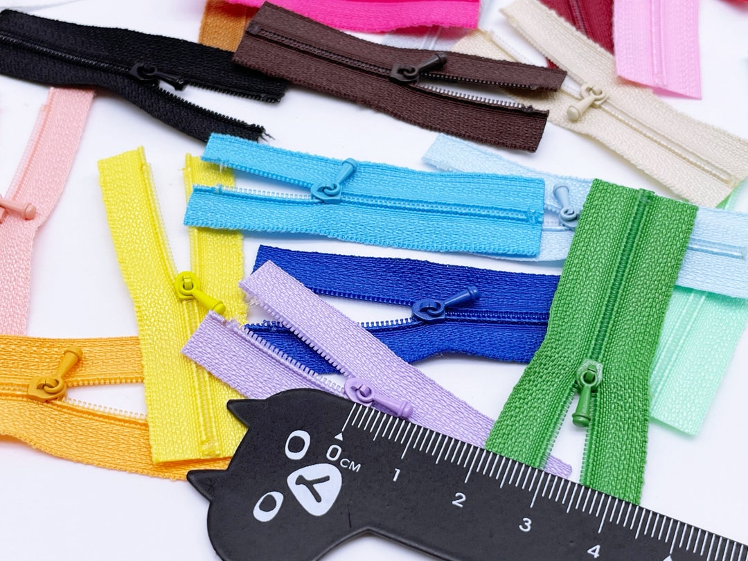 W023 Extra Small Zipper Puller 6CM Zipper Mini Tiny Super Small Zipper ...