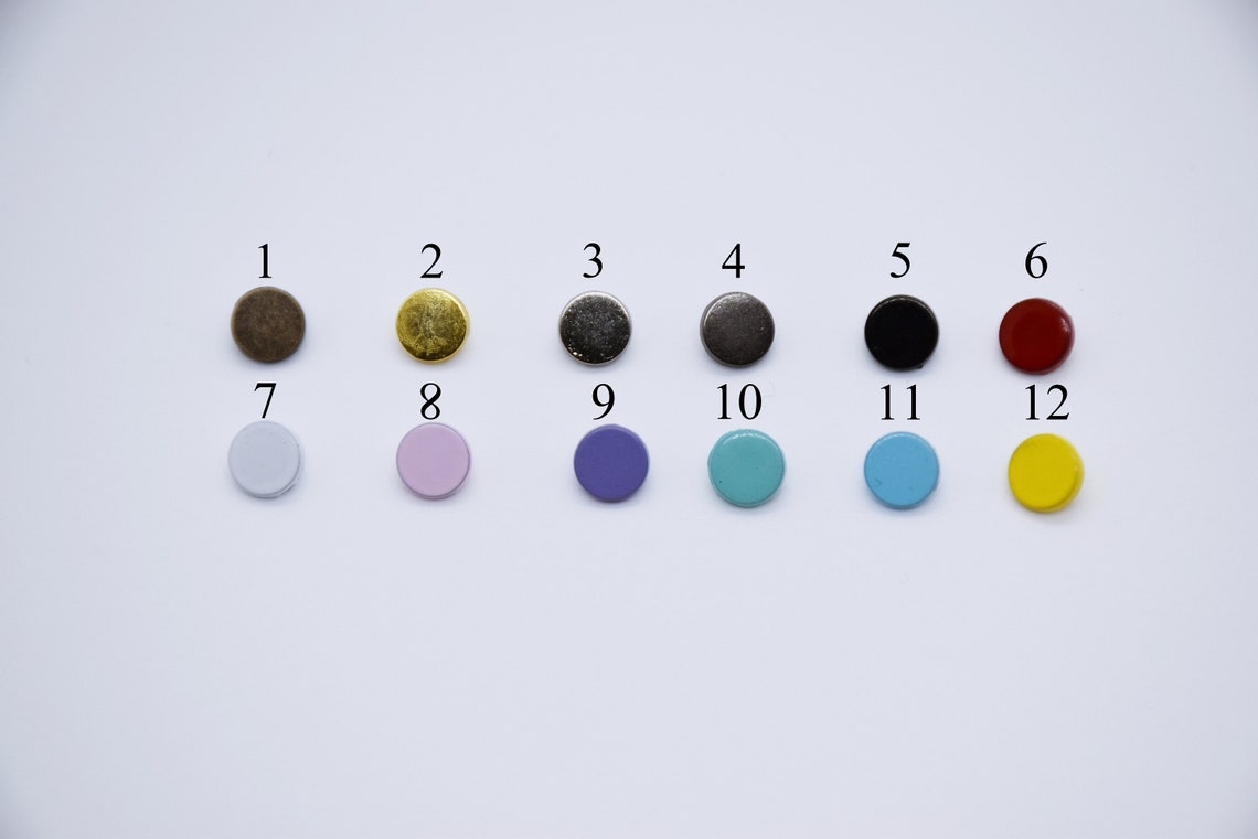 B285 Flat Surface 4mm/6mm Basic Style Shank Round Buttons Micro Mini ...