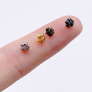 B145 Metal Color Vintage 5mm Retro Style Shank Buttons Micro Mini Buttons Tiny Buttons Doll Buttons Doll Sewing Craft Supplies