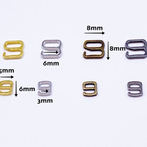 B141 8×8mm/5×6mm Shape 9 Mini Buckles Sewing Craft Doll Clothes Making Sewing Supply