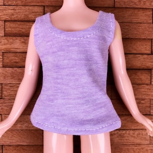 C017 Handmade Doll Clothes T-shirt Tank Top Blythe Azone Momoko Obistu Doll Fashion image 3