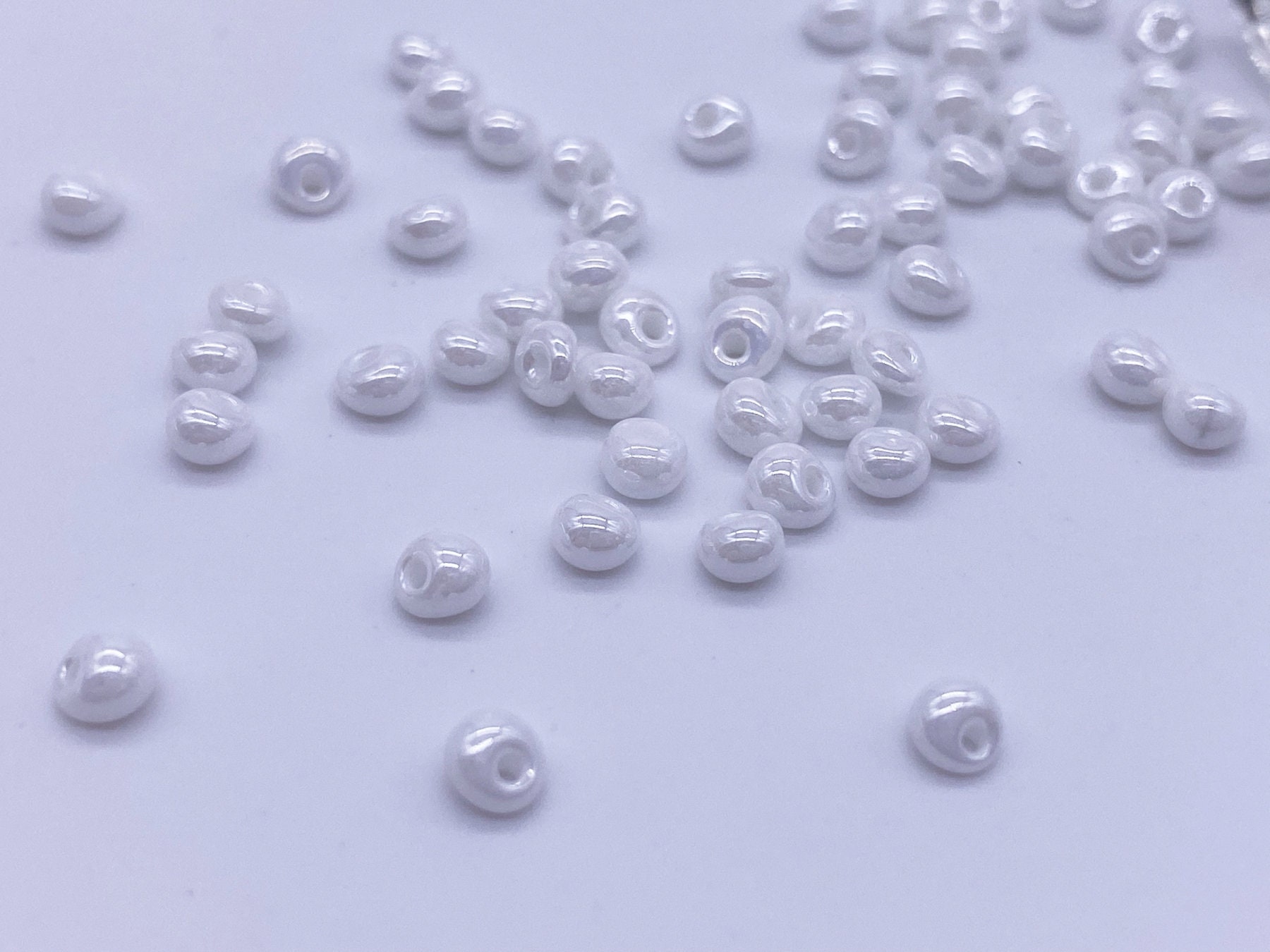 B172 Mini Metal Beads 2mm 3mm Super Tiny Metal Round Beads Tiny Beads Doll  Sewing Notions Craft