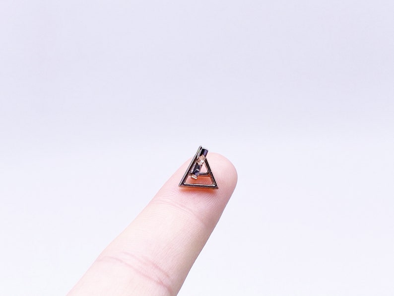 B143M Silver Color 10\u00d710mm Mini Triangle Metal Pin Buckle Doll Clothes Sewing Craft Supply Blythe BJD Barbie