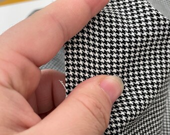 F036 Thin 40×60cm Houndstooth Pattern Cotton Fabric For Doll Clothes Sewing Doll Craft Sewing Supplies For Dolls Like Barbie Blythe BJD
