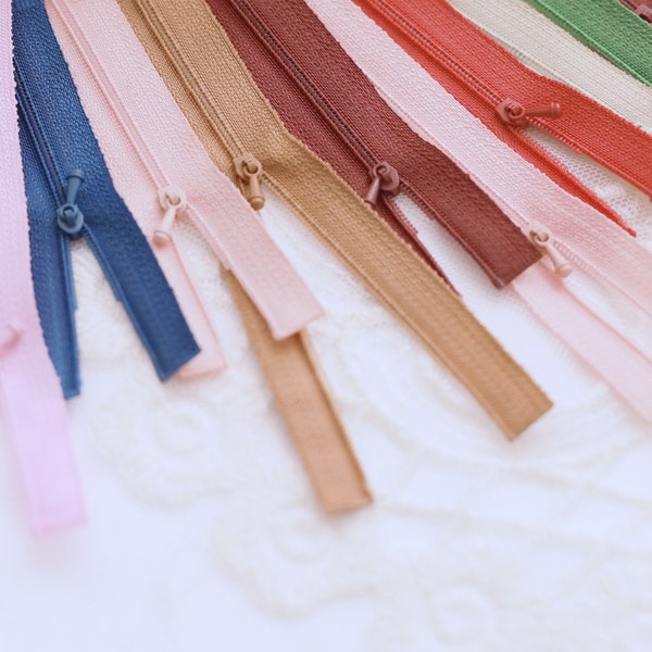 W030 Extra Slim Open End Separating Mini Zippers Doll Sewing Supplies Sewing Craft For 12" Fashion Doll Blythe BJD Clothes Making