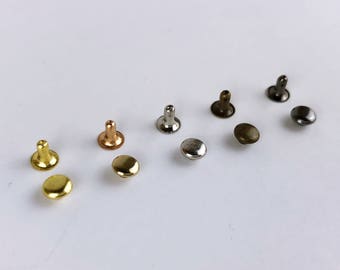 B043 Silver/Gold/Bronze/Dark Gun Mini 4mm Old Metal Color Rivet Studs Doll Clothes Sewing Craft Doll Sewing Supply