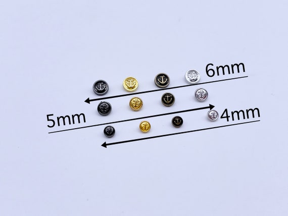 2 TINY JAPANESE BUTTONS 4 MM DOLL SEWING SWEATER