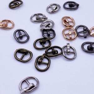B001 Bronze/Silver/Gold Mini Metal Buckles Doll Sewing Supplies Doll Clothes Craft