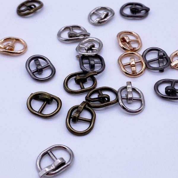 B001 Bronze/Silver/Gold Mini Metal Buckles Doll Sewing Supplies Doll Clothes Craft