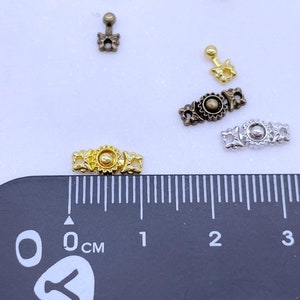 B238 Bronze/Gold/Silver 10mm Decorative Hook Buckle  Mini Buckles Sewing Craft Doll Clothes Making Sewing Supply