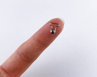B031 Extra Small Mini Overall Buckles Doll Clothes Sewing Craft Supply For 1/8 Scale Bjd Dolls OB11