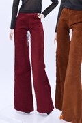 C042 Handmade Corduroy Flared Pants  Doll Clothes Doll Short For 12" Fashion Dolls Poppy Parker