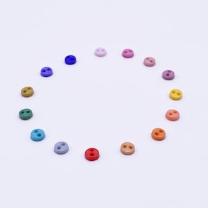 B158 New Color Collection Colorful/Black/White 4mm Micro Mini Buttons Doll Clothes Sewing Craft Supply For 12" Fashion Doll Blythe BJD