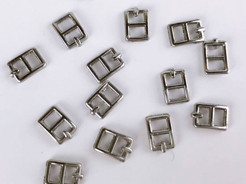 B038C Silver Tiny Mini Buckles Doll Sewing Doll Craft Supply Etsy