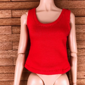 C017 Handmade Doll Clothes T-shirt Tank Top Blythe Azone Momoko Obistu Doll Fashion image 4