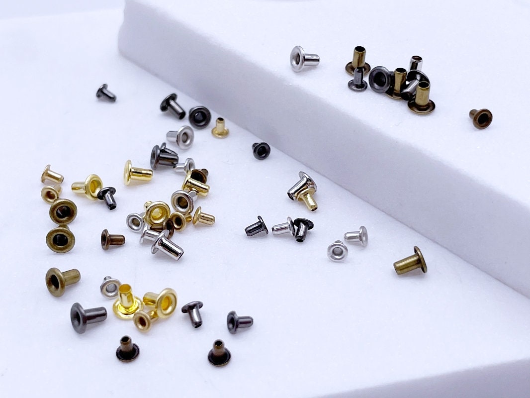 B032B 1MM/1.5MM/2MM Gold/silver/bronze/dark Gun Mini Eyelet Sewing ...
