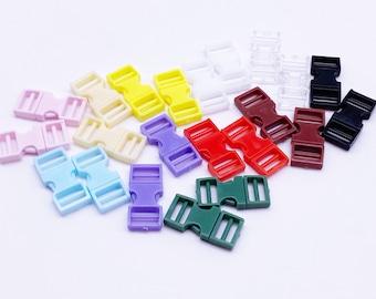 B101 Multi Colors 8×16mm Mini Side Release Plastic Buckles Doll Sewing Supplies 2 Pairs