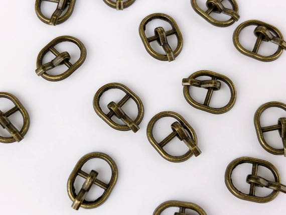 B044 Mini Old Metal Buckles Doll Clothes Purse Making Doll Sewing Supplies