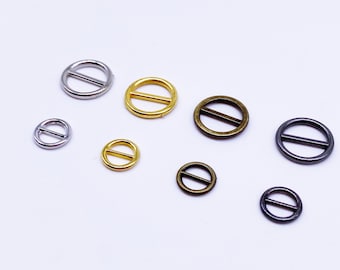 B147 Round Shape 8mm Mini Metal Buckles Doll Sewing Supplies Doll Clothes Craft