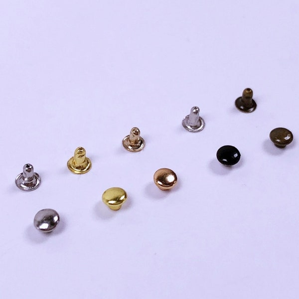 B052 Gold/Silver/Black/Bronze Color Mini 3mm Rivet Studs Doll Clothes Sewing Craft Doll Sewing Supply