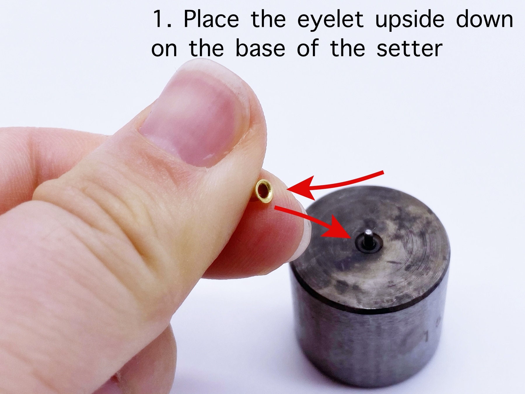W013 Eyelet Setter Tool With Base for 1mm 1.5mm Mini Eyelets Etsy UK