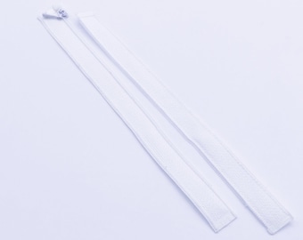 W018 Black/white 15cm Open End Separating Mini Zippers Doll Sewing