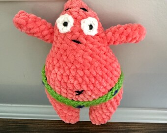 crochet cheeky starfish amigurumi FREE SHIPPING