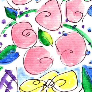 ROSE BOUQUET*Jane Sarah STAFFIER*Watercolor*Print*Art and Collectibles*Flower Art*Valentine&#39;s Day*Flower Print*Home Decor*Rose*Bouquet Art