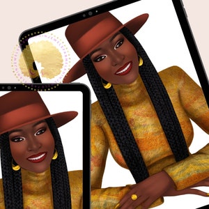 Diva 83 | Diva Head Canvas | Diva Head Wreath | Black Woman Art Print | Black Queen Melanin Nubian Diva