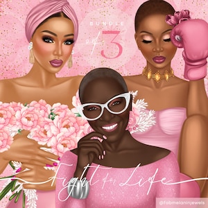 Fight for Life Diva Bundle | Diva Head Canvas | Diva Head Wreath | Black Woman Art Print | Black Queen Melanin Nubian Diva | Diva Face