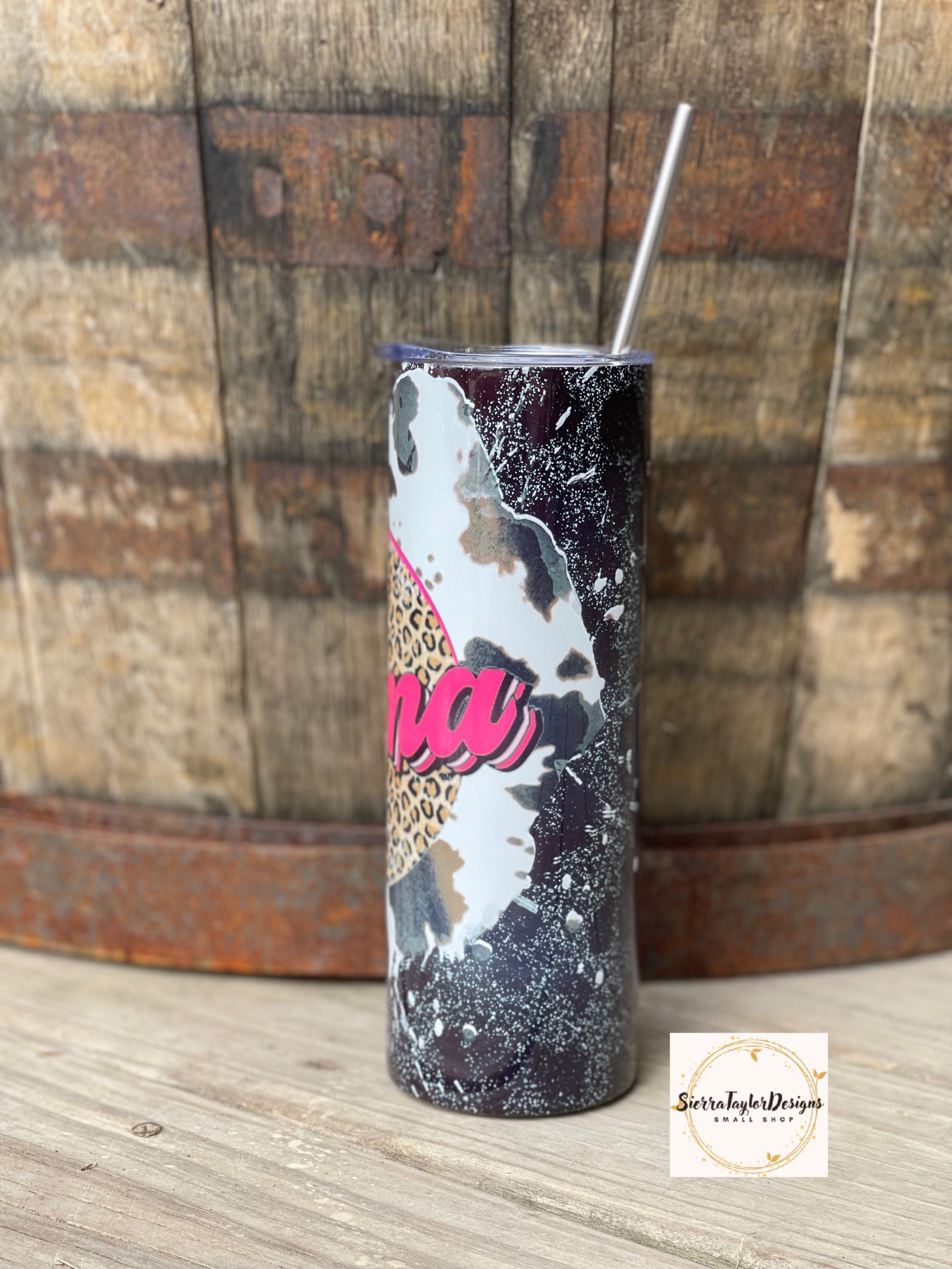 Mama and Mini Tumbler Wester/cowhide Tumblers Girl Baby Etsy