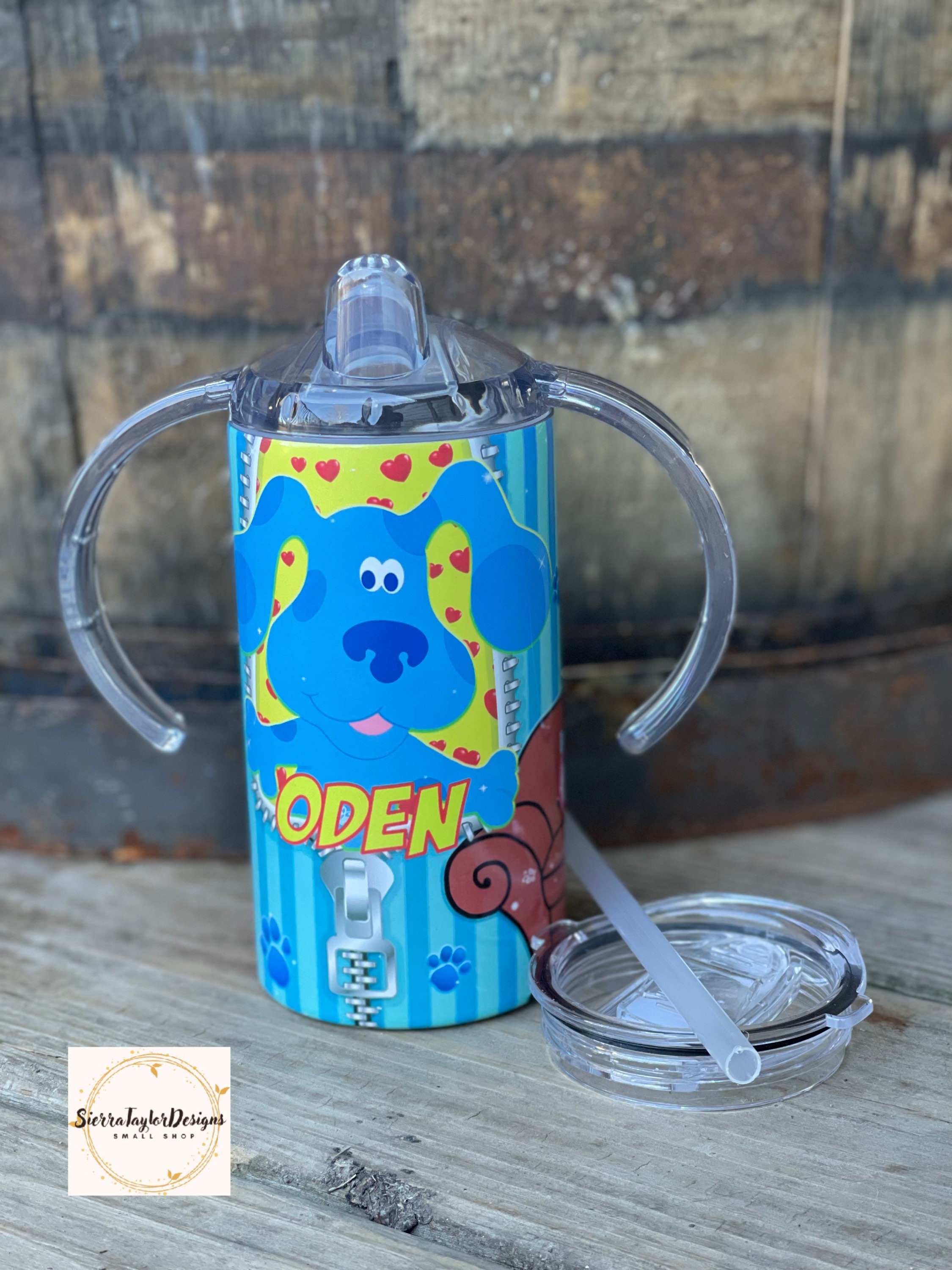 Blues Clues Sippy Cup Blues Clues Tumbler Kids Blues Clues Etsy