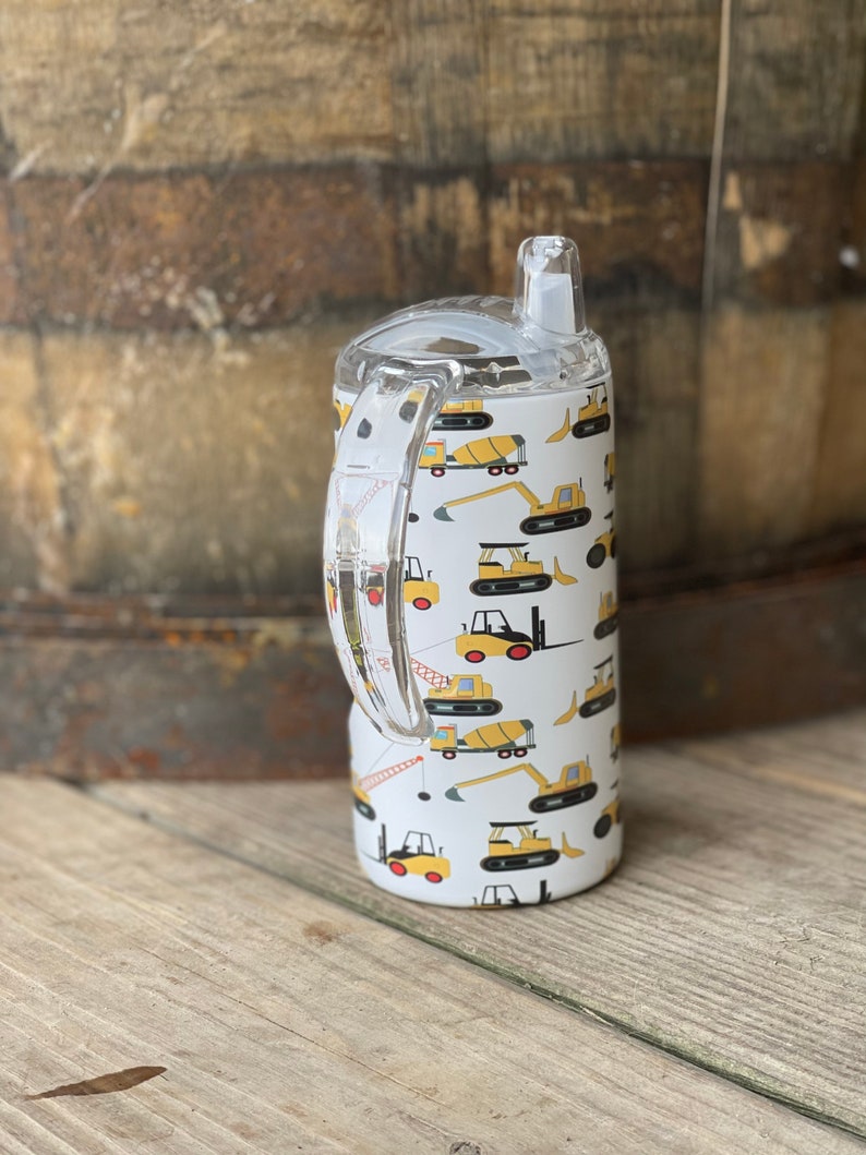 Construction Sippy Cup Construction Tumbler Construction Etsy