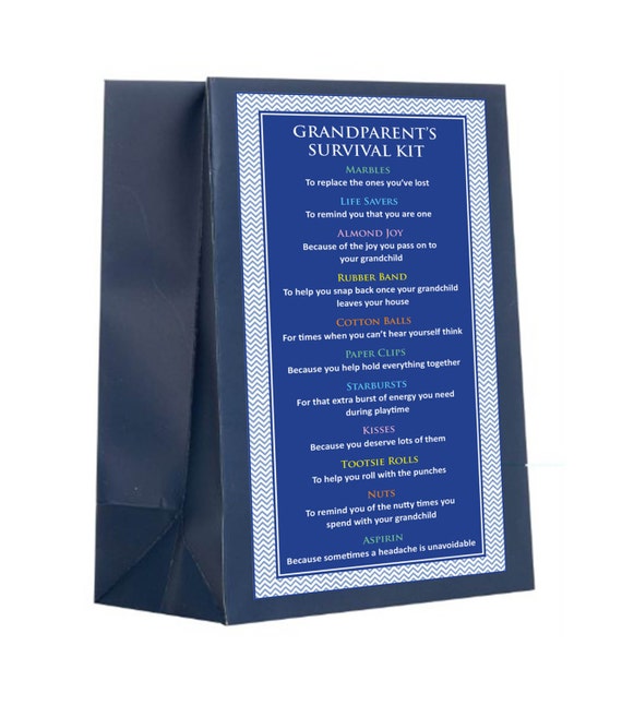 Survival Kit For Grandparents Mother S Day Etsy