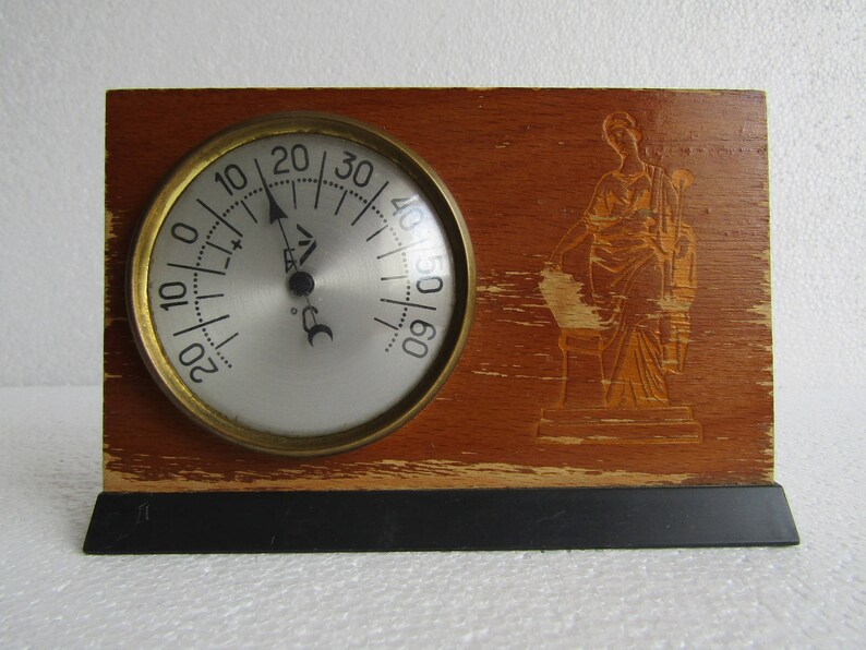 Vintage Soviet Wooden Brown Thermometer Soviet Era Collectible Thermometer Made In Ussr 70s Retro Home Decor Thermometer Home Living Home Appliances Gkjwonosari Com