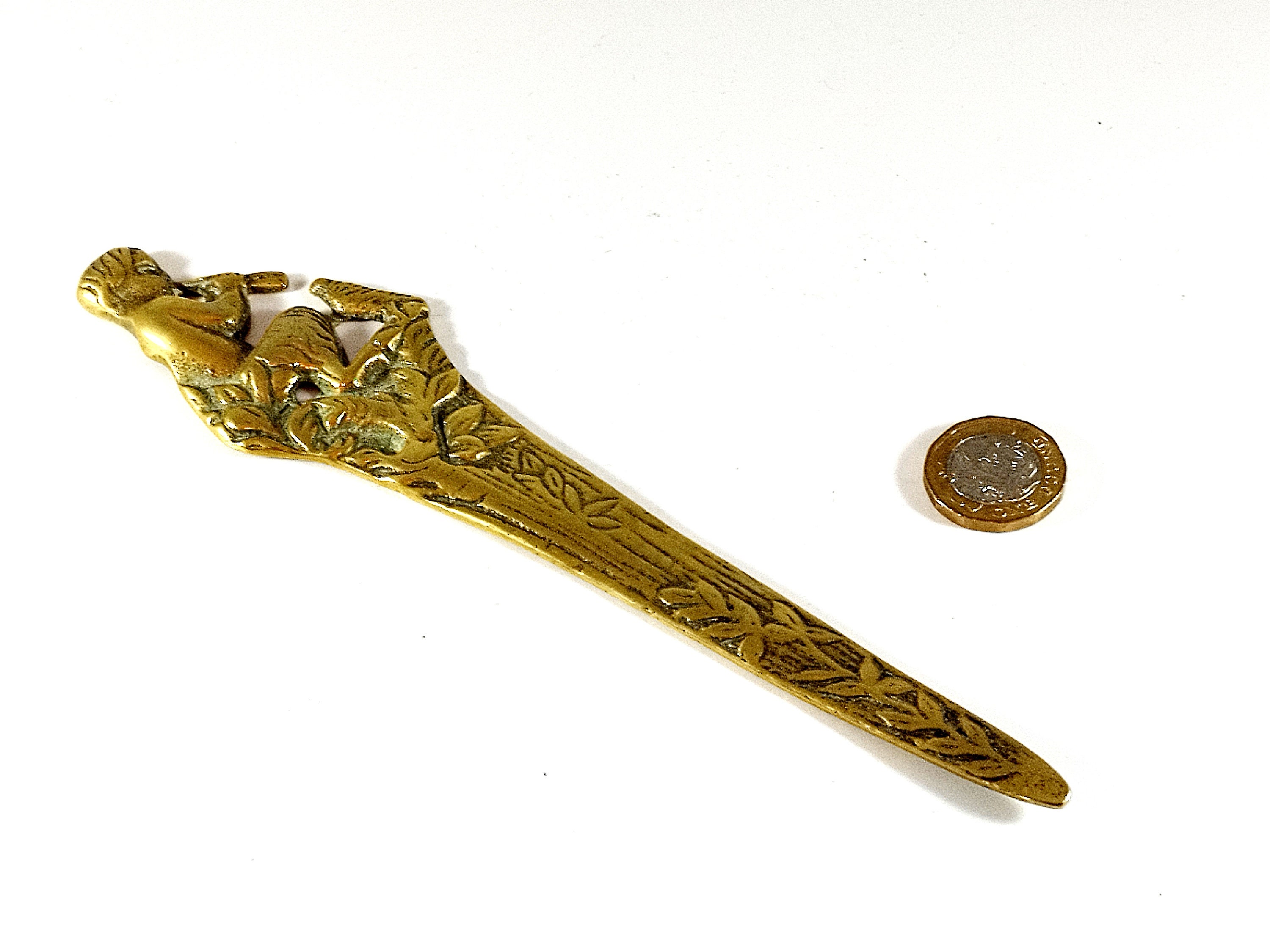 Vintage Small Brass Thistle Letter Opener, 4.5 Mini Athame, Witches  Scottish Thistle Mail Opener, Witches Alter Decor, Witchy Office 