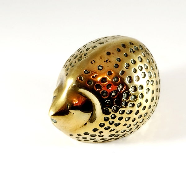Aorvoras Solid Brass Hedgehog Figurine - Decorative Desktop Sculpture - View #11
