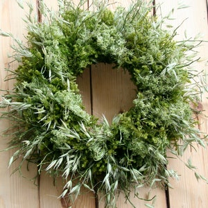 GREEN-MOSS-Grass Wreath-Blueberry NATURAL Green moss Summer- Autumn handmade green-moss-grass wreath Rustic Decoration,moss-wreath